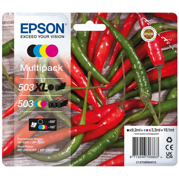 Original Epson Tinte C13T09R94020 / 503XL/503 / C13T09R94020 schwarz cyan magenta gelb für C13T09R94020